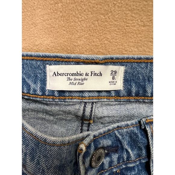 Abercrombie and Fitch The straight Midrise Size 8/29‎ Long NWT - Picture 3 of 5